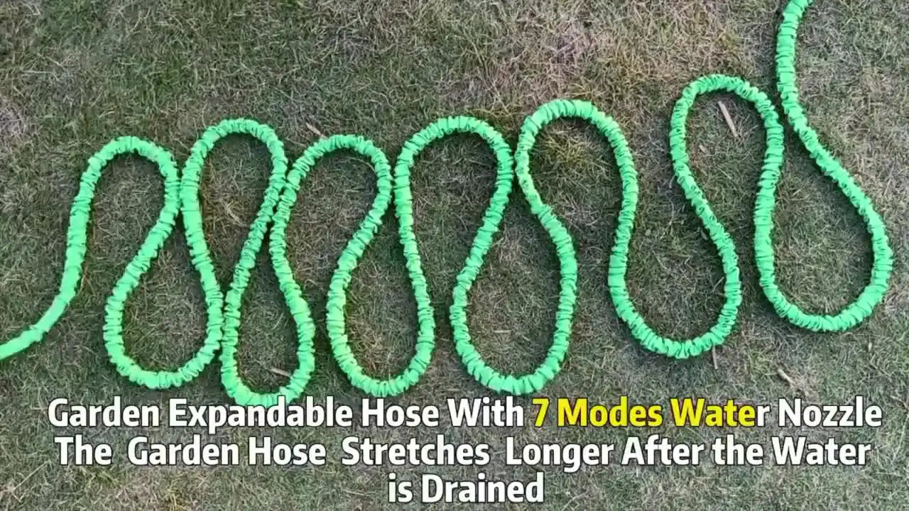 Water Gun, 7Water Spraying Functions, Home Expandable Magic Hose, High-Pressure Car Wash, Garden Watering Hose