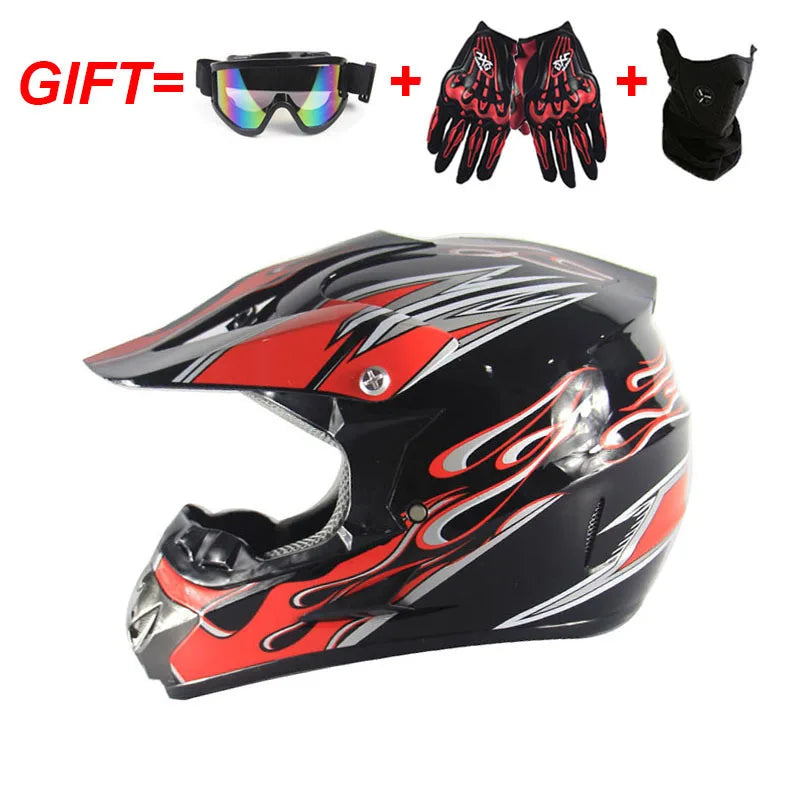 Adult Motocross Dirt Bike Helmet Dirtbike ATV Helmet Unisex Adult Men Women Adjustable Off-Road Motorcycle Helmet