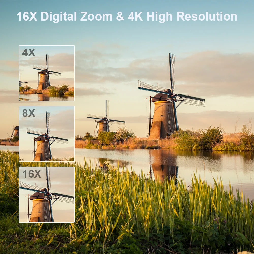 4K Video Camera 48MP HD Digital Camcorder 16X igital Zoom Digital Recorder 3 Inch IPS Screen Digital Photography Camera