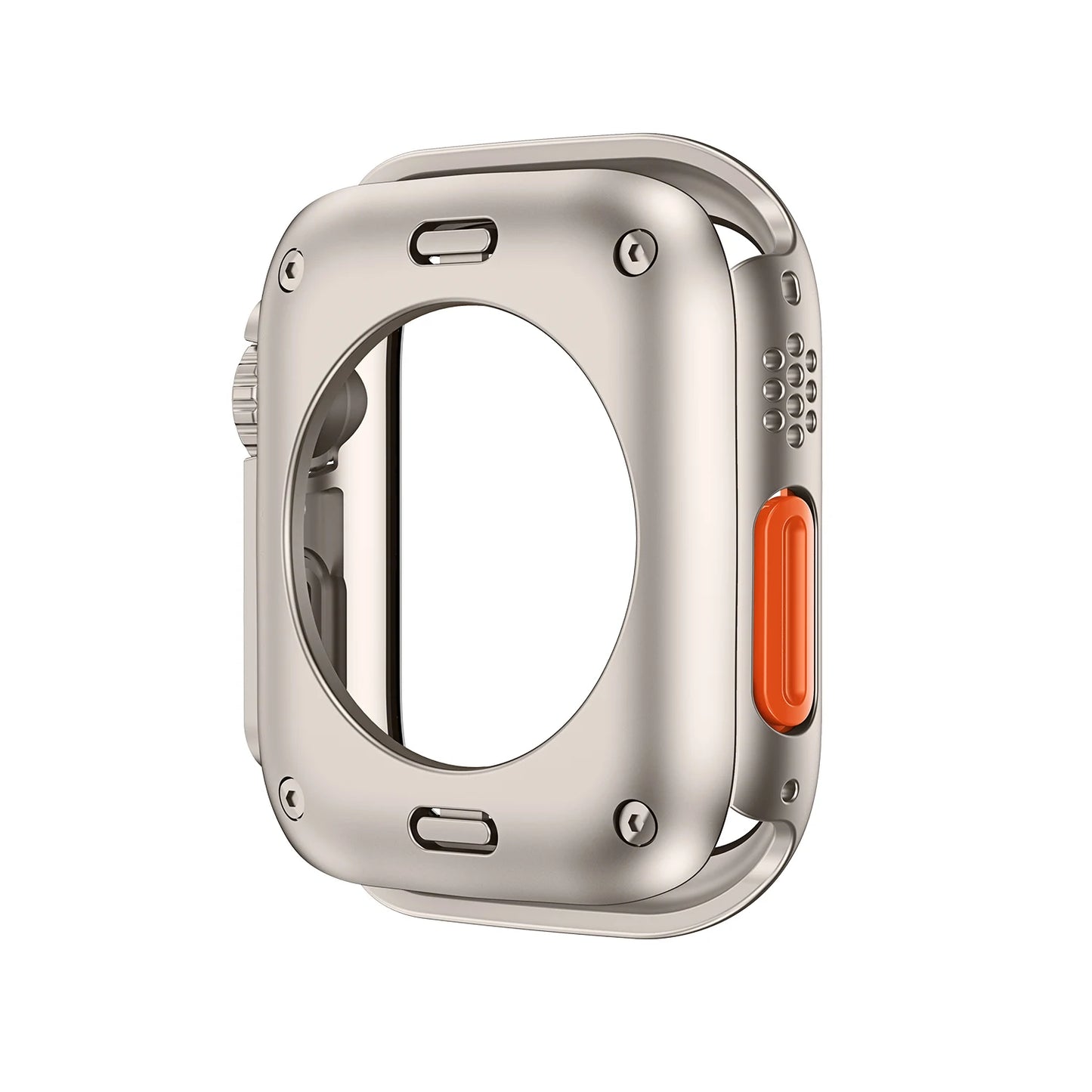 Screen Protector Cover for Apple Watch 45mm 44mm 40mm 41mm Hard PC Front Rear Bumper Case iwatch 9 8 7 SE 6 5 4 Change To Ultra