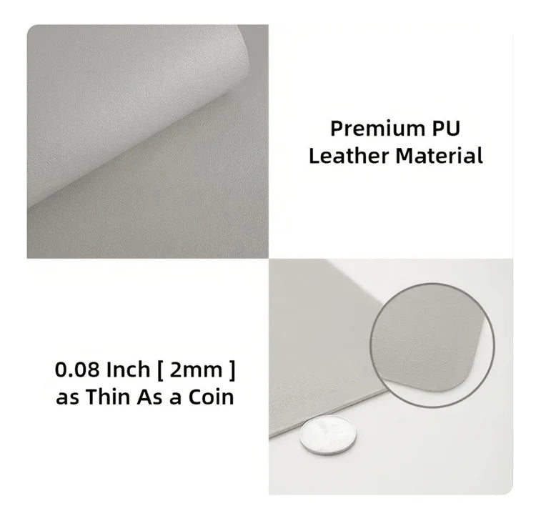 1pc Large Size Office Desk Protector Mat 23.62x11.81in PU Leather Waterproof MousePad Desktop Keyboard Desk Pad Gaming Mousepad