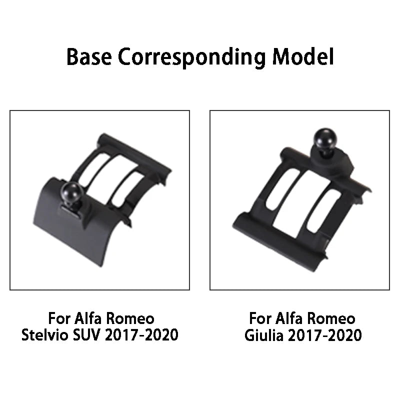 Car Phone Holder For Alfa Romeo Giulia Stelvio Air Vent GPS Stand Cellphone Special Mount Support Navigation Bracket