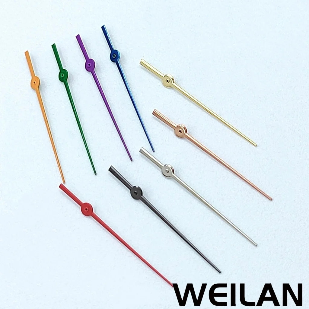 NH35 NH36 7S26 7S36 4R35 4R36 Movements 12.5mm Silver Black Green Blue Red Purple Orange Watch Single Second Hands Hands