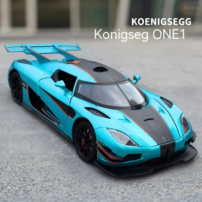 1:24 Koenigsegg Supercar Alloy Model - Ideal for Gifting, Decorative Home Accent, Child-Friendly Toy, and a Must-Have for Car En