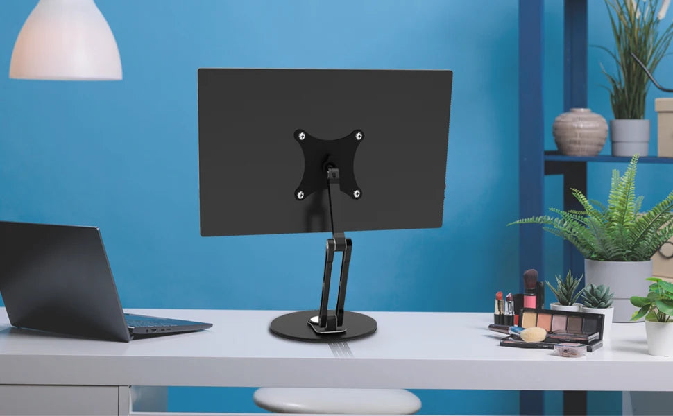 Bimawen 4.5inch-15.6inch VESA Protable Monitor Stand 75mm VESA Monitor Desk Mount Single Monitor Stands Freestanding fits