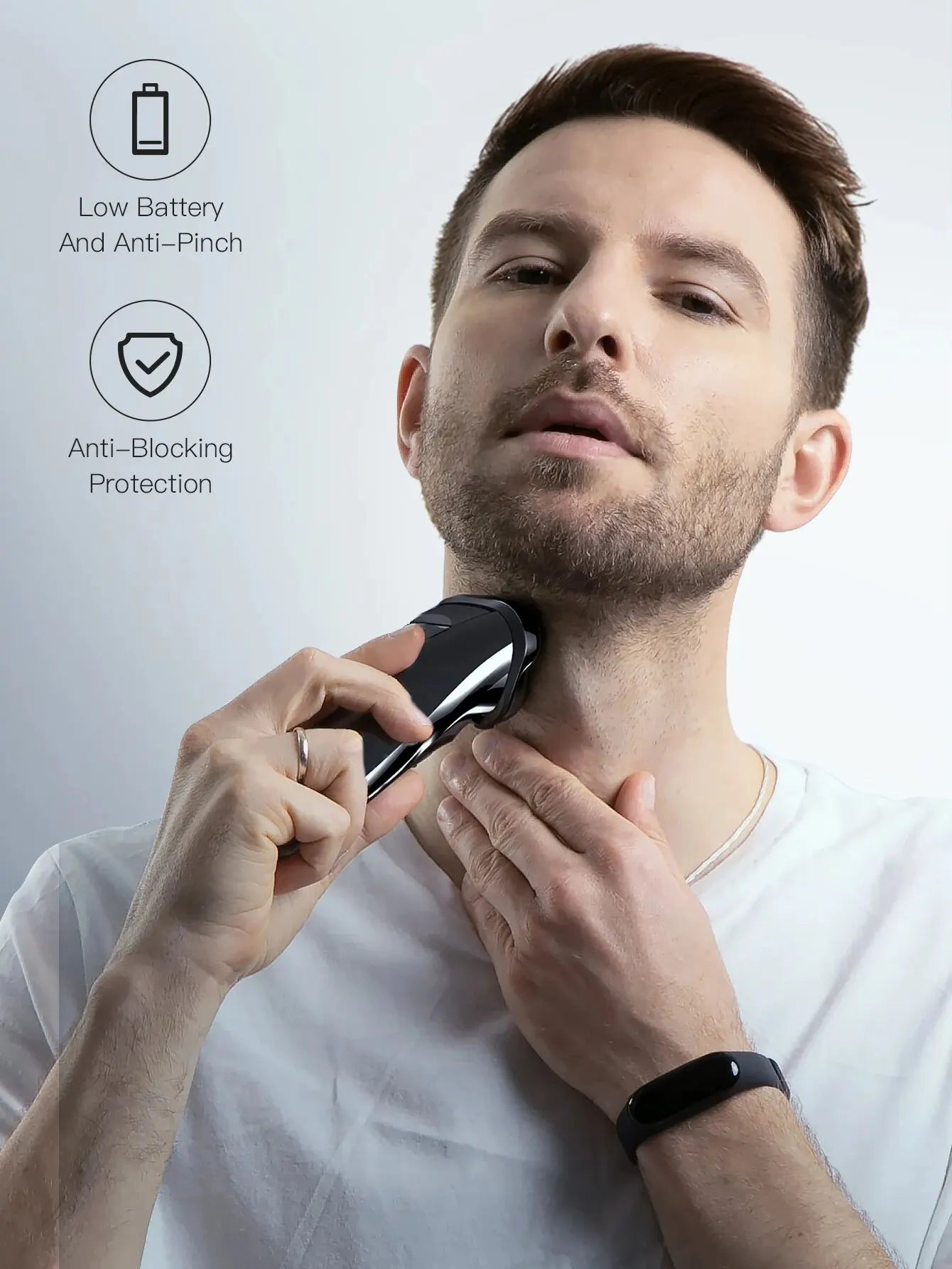 ENCHEN Electric Shaver 3D Blackstone 3 IPX7 Waterproof Razor Wet And Dry Dual Use Face Beard Battery Digital Display For Men