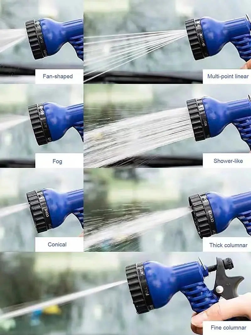 Water Gun, 7Water Spraying Functions, Home Expandable Magic Hose, High-Pressure Car Wash, Garden Watering Hose