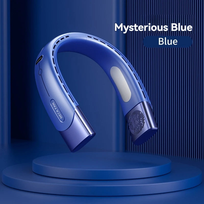 🔥2025 New Portable Halterneck Fan USB Handheld Silent Multi-function Bladeless Mini Electric Fan Cross-border