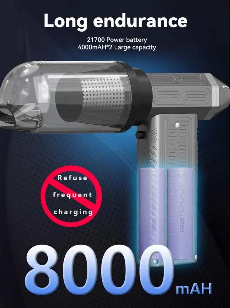 130000RPM Turbofan Air Blower Air gun Mini Turbo Jet Fan Brushless Motor Handheld Duct Fan Portable Charging Cleaning Car Vacuum