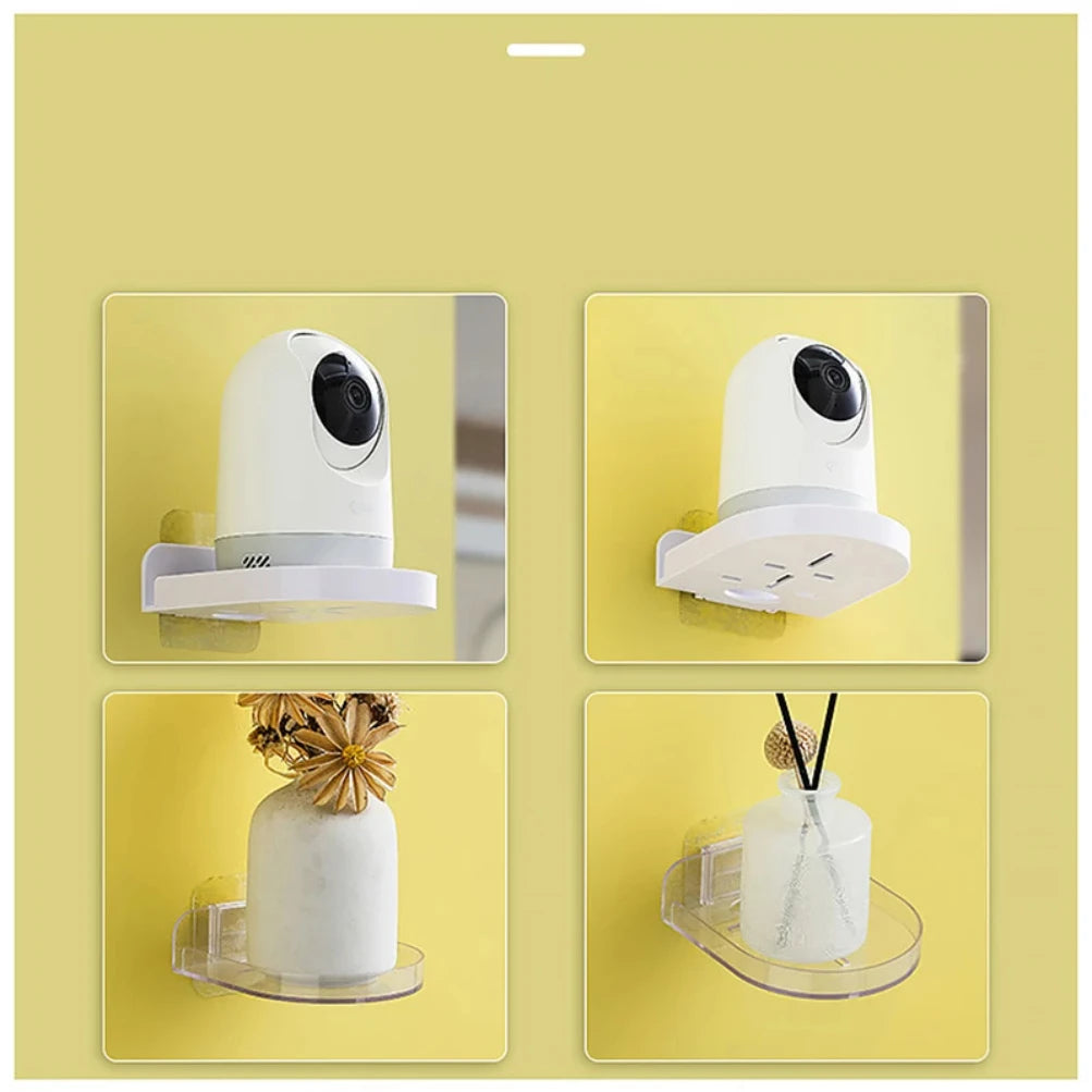 Wall Mounted Camera Bracket Adhesive, No Drilling, Household Indoor Storage, Fixed Monitoring Rack, Tray, Item Storage Wholesale