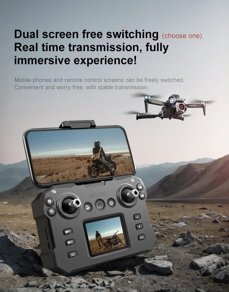 New K6 MAX LCD Screen Drone 8k Profesional HD Camera Brushless Obstacle Avoidance Photography Foldable Quadcopter Toys Gifts