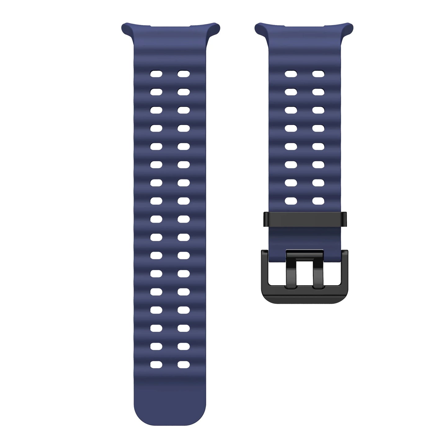NEW Marine Silicone Strap for Samsung Watch Ultra 47mm Bracelet No Gaps Sport Two-tone Band for Galaxy 7 Ultra Watchband Straps