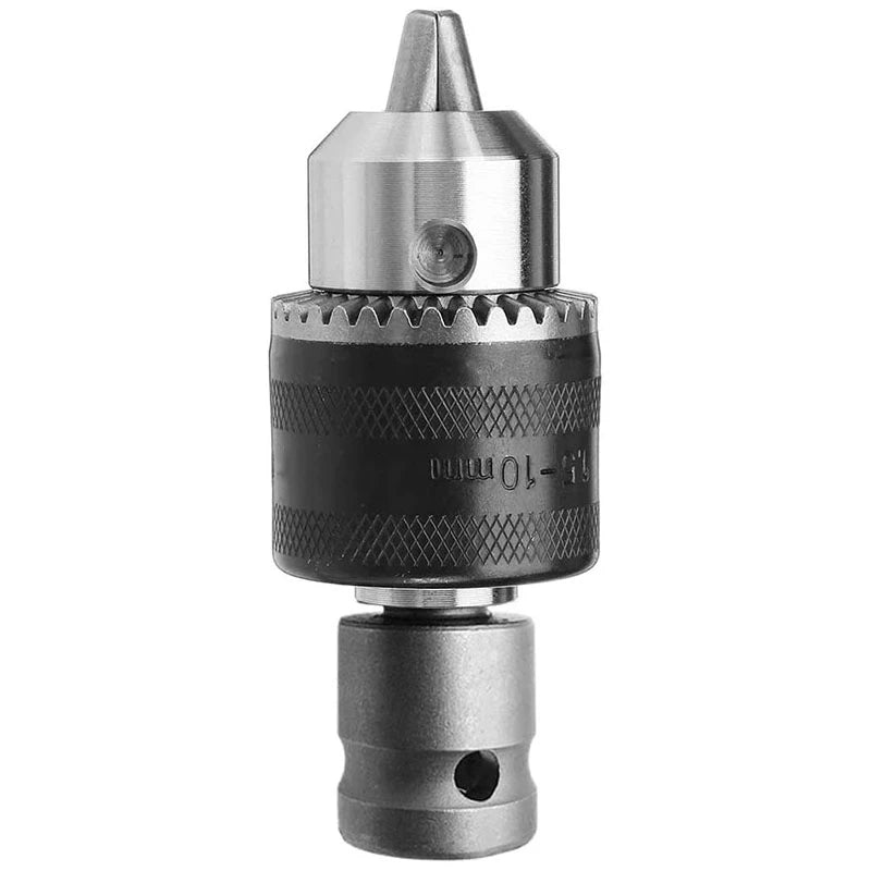 1.5-10mm 1/16 Inch - 3/8 Inch Capacity Key Drill Chuck Wrench Converter 1/2 Inch Socket Square Female Adapter Industrial Tools