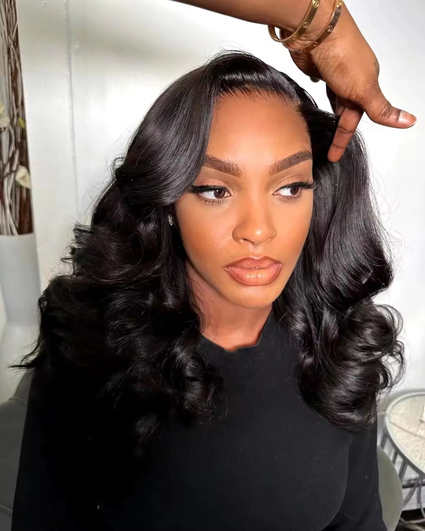 Pre Cut No Glue Glueless Wigs Human Hair Body Wave Lace Frontal Wig Wet and Wavy Water Wave Human Hair Wig on Clearance Sale Glueless Pre plucked Human Wigs Ready to Go Wear And Go Glueless Human Hair Wig For Women