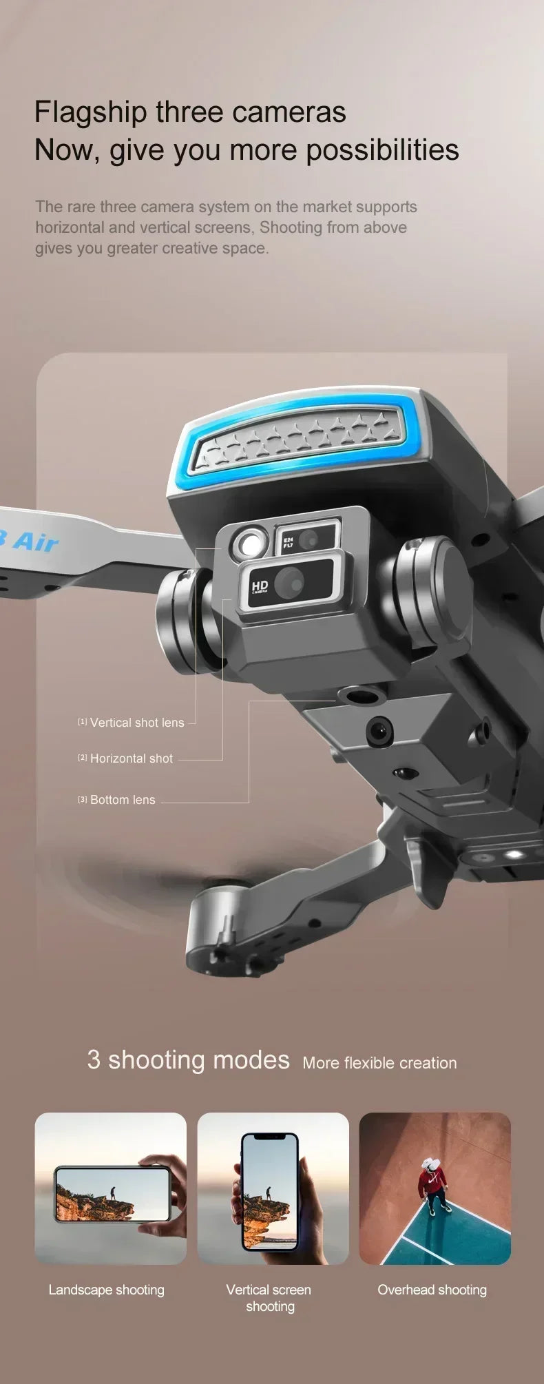 New S8 AIR GPS 5G Drone 8K HD Camera WIFI FPV Obstacle Avoidance Optical Flow Cool Lighting RC Foldable Quadcopter Gifts Toys