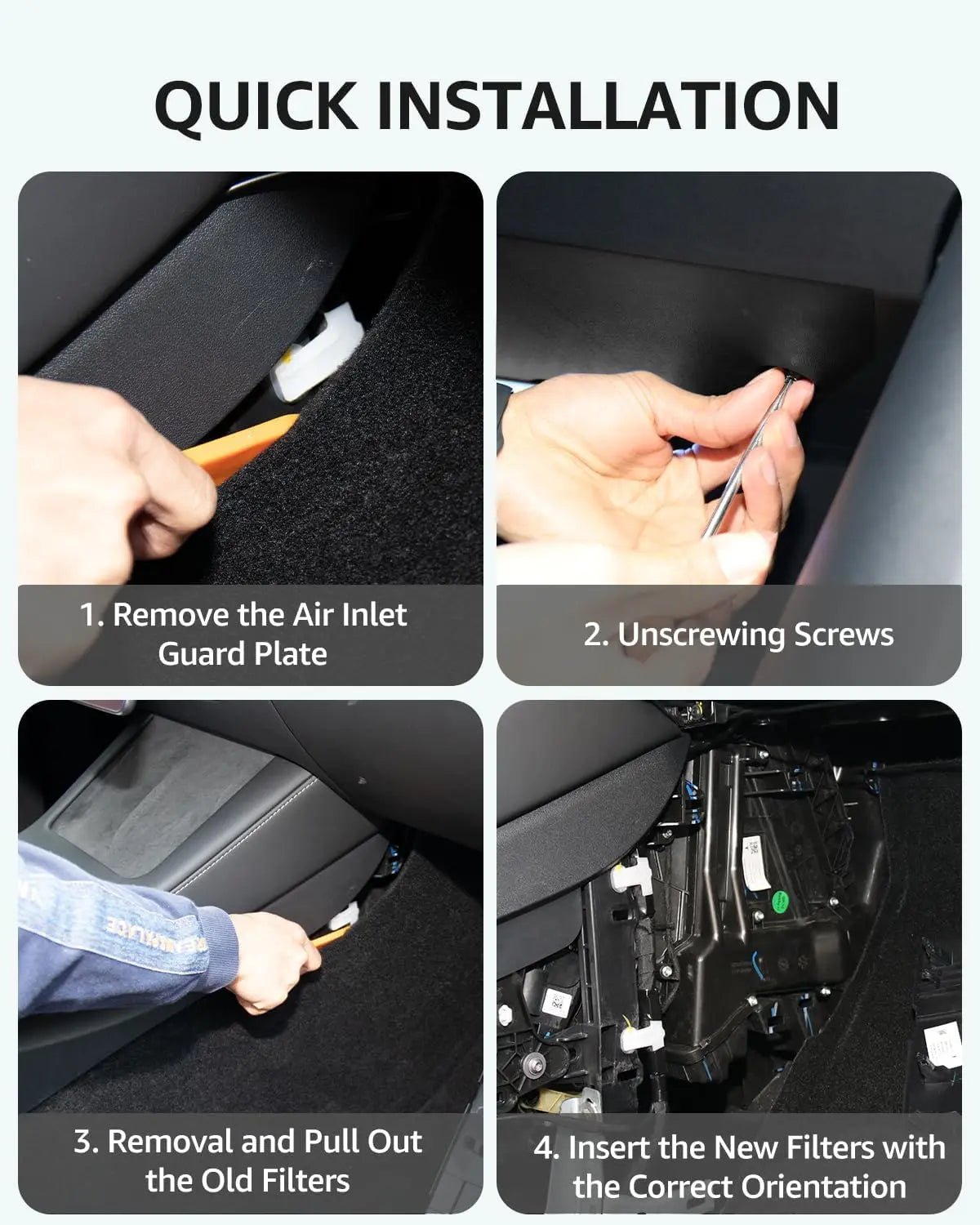 for Tesla Model 3 Y Air Cabin Filter Conditioner with Activated Carbon Replacement Cabin Air Conditioning Car Accessories ModelY