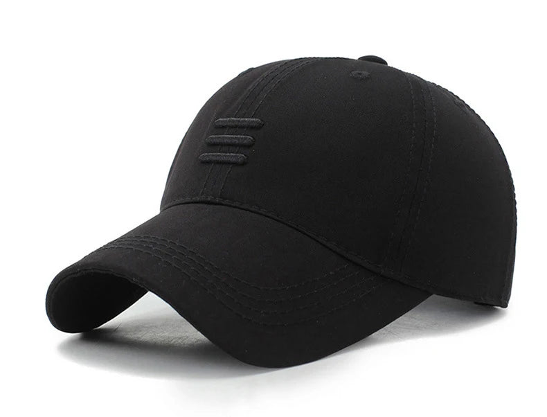 Three Horizontal Lines Embroidery Baseball Caps Spring and Autumn Outdoor Adjustable Casual Hats Sunscreen Hat