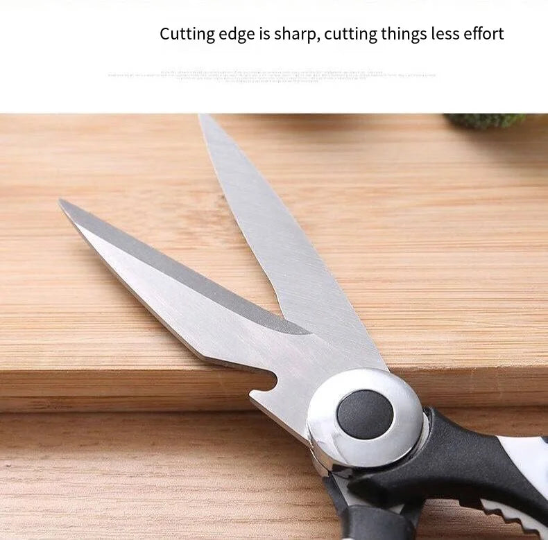 Multifunctional kitchen scissors Household kill fish cut vegetables roast broiler bone scissors Stainless steel scissors