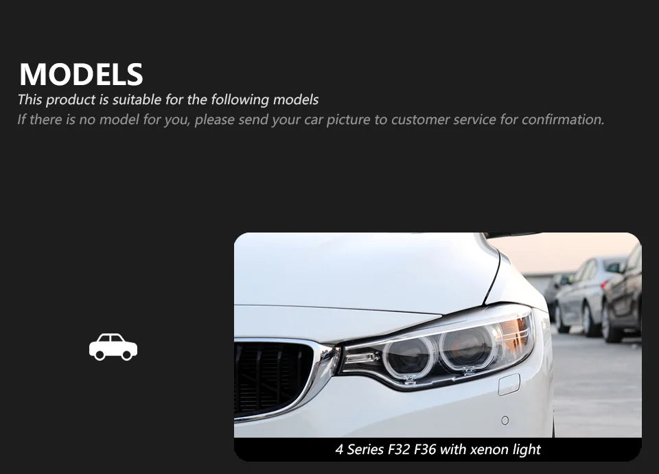 Car Lights for BMW F32 F36 M4 LED Headlight 2013-2019 4 series 425i F82 M3 Head Lamp Drl Projector Lens Automotive Accessories