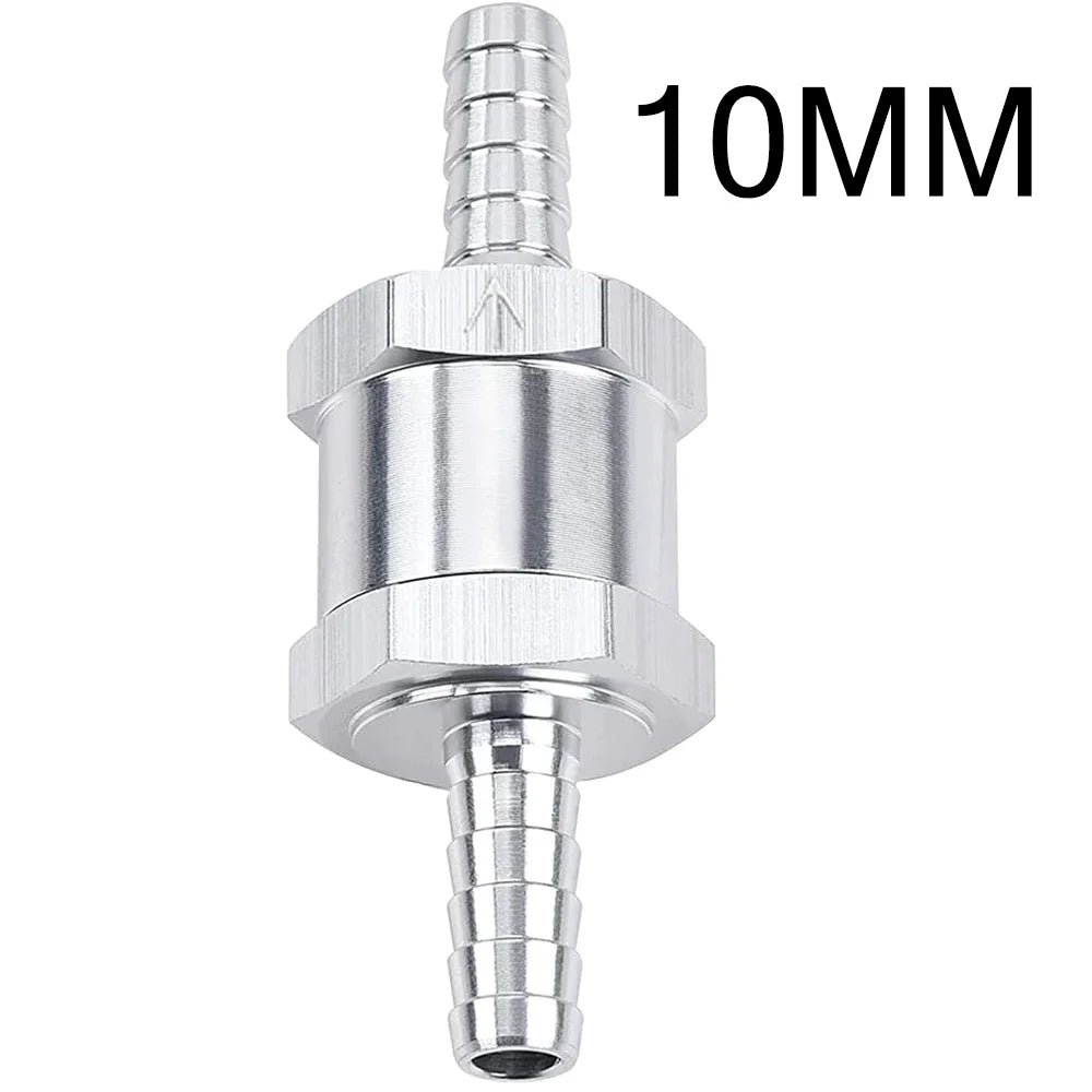 6 8 10 12 14 16mm One-way Non-return Check Valve Fuel Water Gas Air Vacuum Aluminum Alloy Petrol Diesel Water Fuel Line Way