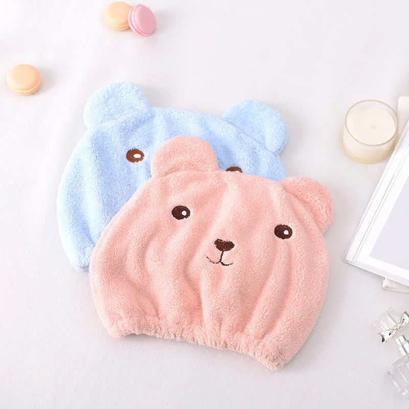Extra thick and super absorbent headband, towel, shower cap, hair cap