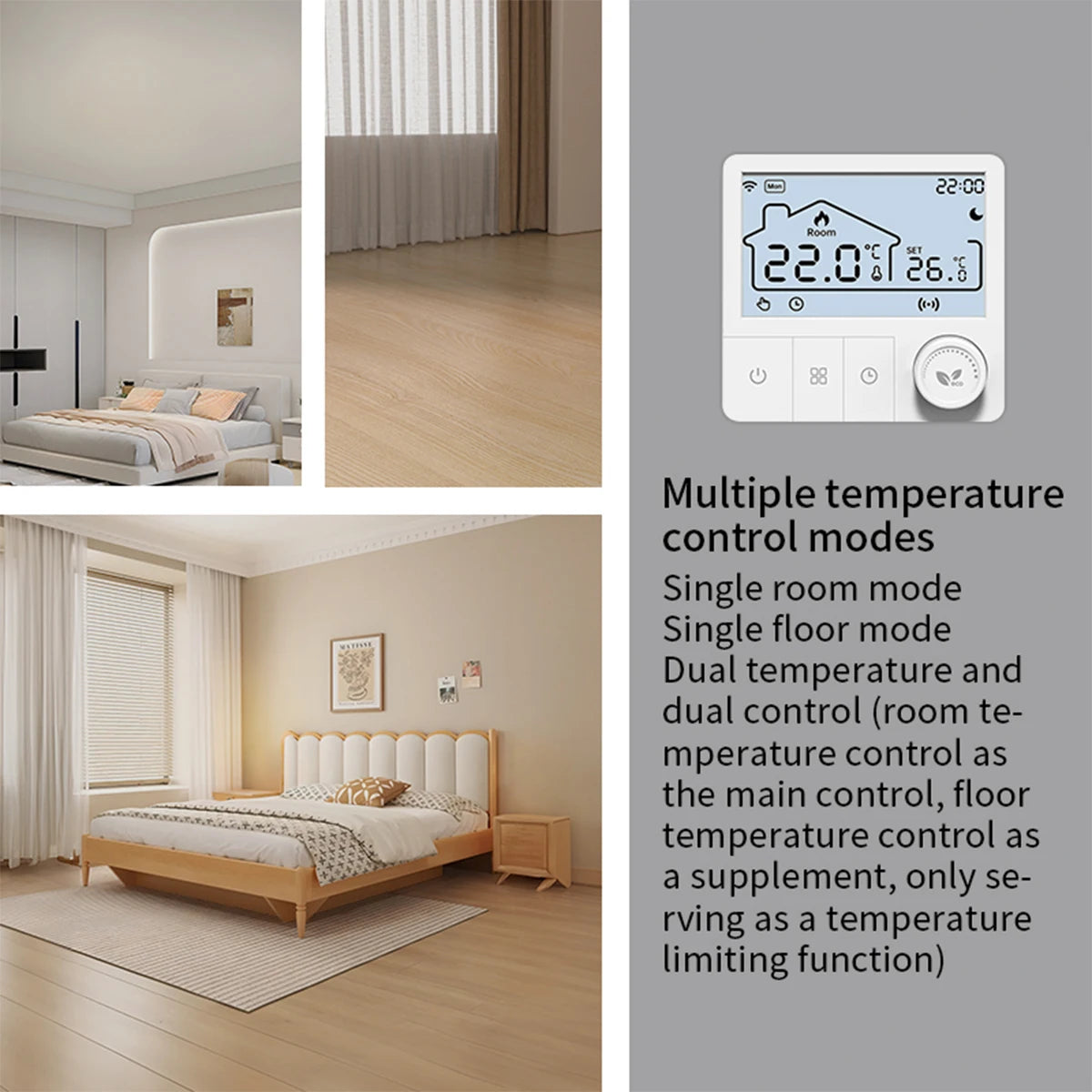 Tuya Wifi Boiler Thermostat Wireless Heating Room Thermostats Wifi Battery Operated Gas Boiler Water Heating Alexa Google Home