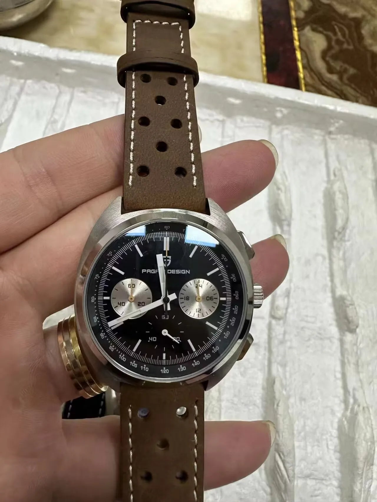 PAGANI DESIGN 2024 NEW Turtle Back Chronograph 1782 Watch for Man Fashion Men's Quartz Watch Luminous relogios masculino