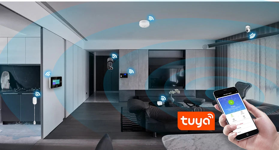 Tuya 6mp Mini wifi Camera 4MP PIR Style Indoor Onvif Built-in Audio TF Card Slot IPC Vision 48pcs 940nm IR LED Smart Security
