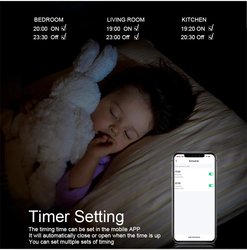 Tuya WIFI Smart Home Switch Light Wall US/EU Glass Touch Panel Voice Wireless Remote Control by Alexa Google Home