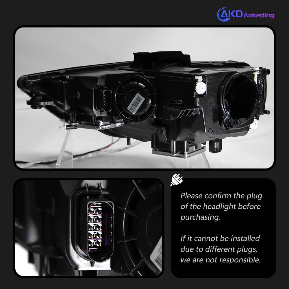 AKD Head Lamp for Audi A3 8V Sedan Spor LED Headlight 2013-2016 Headlights S3 DRL Turn Signal High Beam Angel Eye Projector Lens
