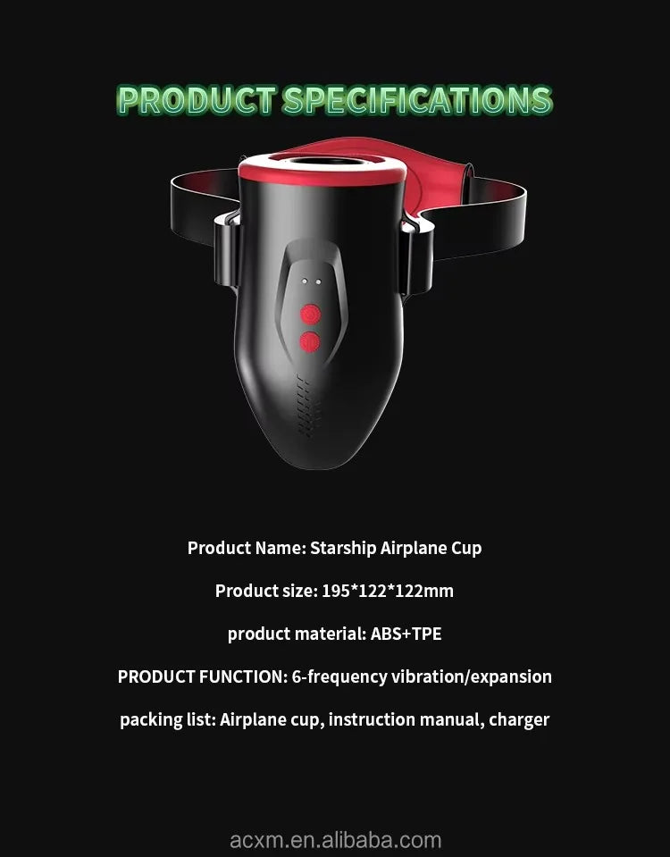 New APP Bluetooth Control Wearable Auto Male Masturbator with 6 Thrusting Vibrating Masturbation Stroker Machine Cup for Men