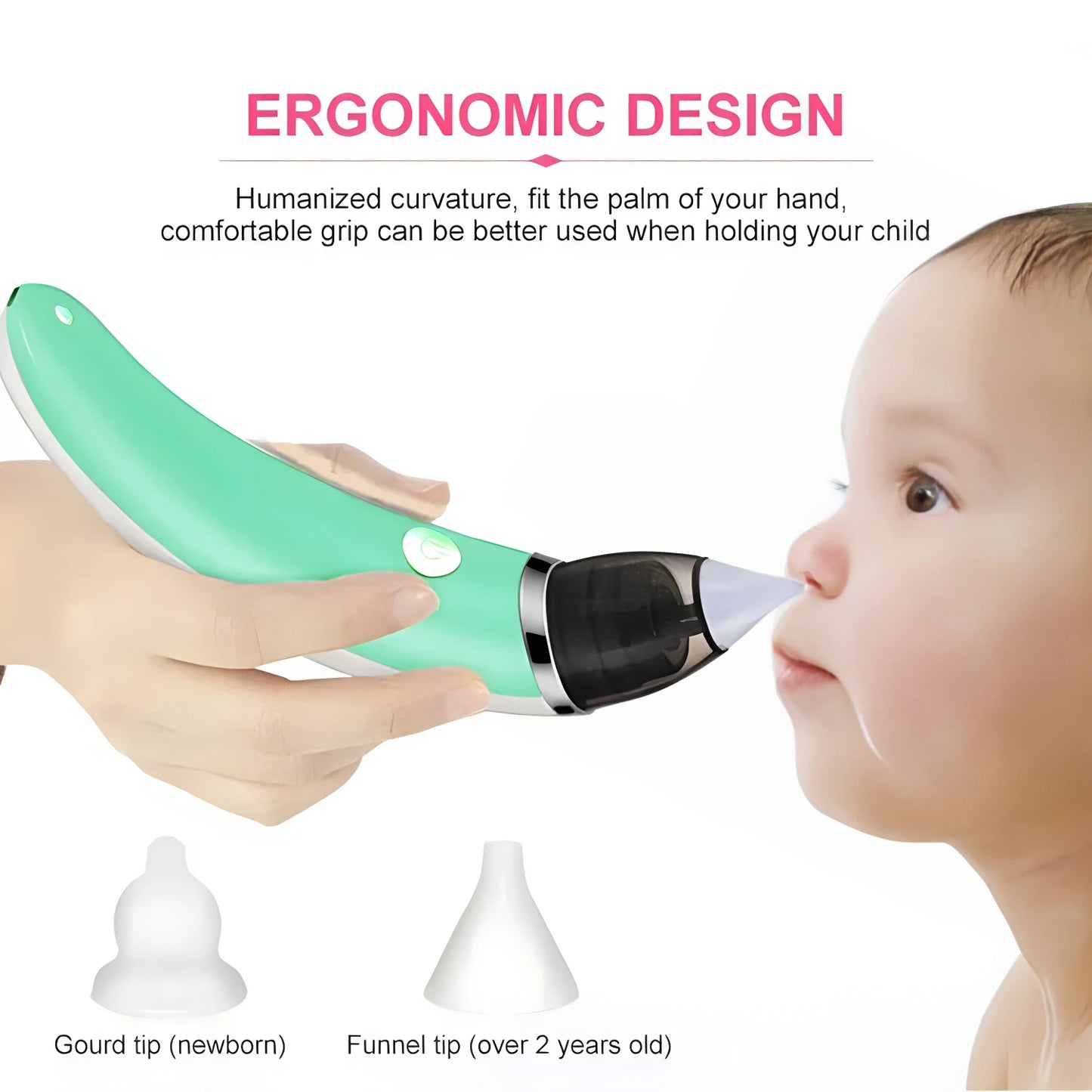 New Electric Baby Nasal Aspirator Electric Nose Cleaner Sniffling Equipment Safe Hygienic Nose Snot Cleaner For Newborn