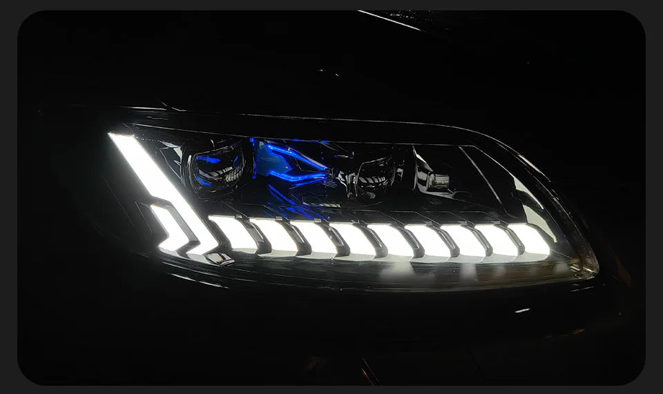 Car Lights for Audi Q7 Q7L Headlight 2006-2015 Q7 Head Lamp Drl Projector Lens Automotive Accessories