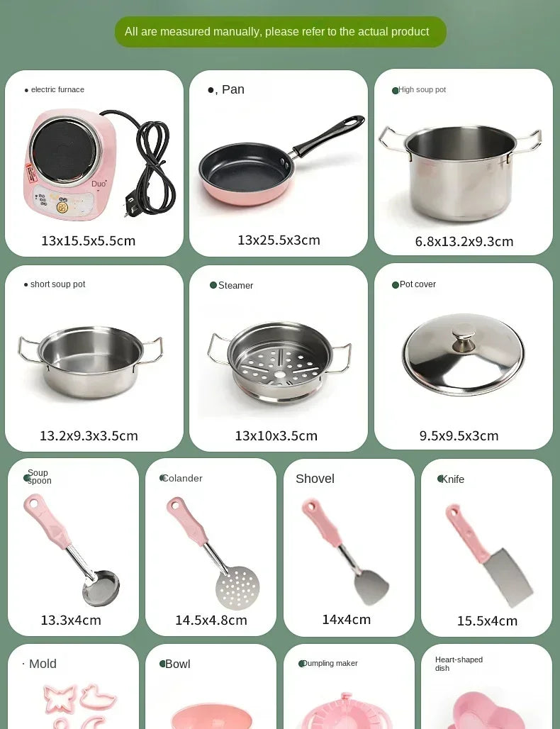 New Girl Baby Can Cook Funny Mini Kitchen Wholesale Real Cooked Family Toy Set Birthday Gift Girl Toys