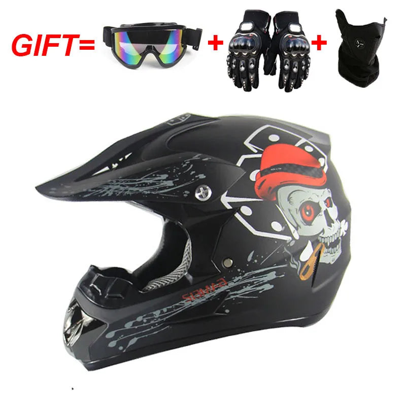 Adult Motocross Dirt Bike Helmet Dirtbike ATV Helmet Unisex Adult Men Women Adjustable Off-Road Motorcycle Helmet