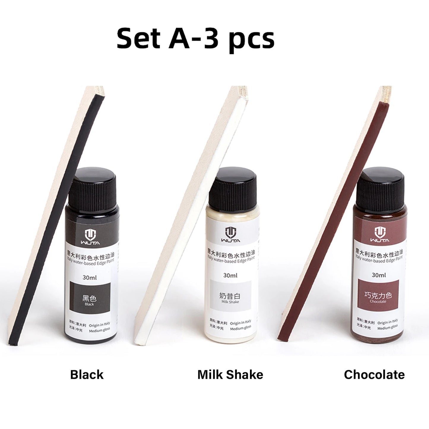 WUTA 30ml Professional Leather Edge Paint Oil Dye Edge Dressing Color Coats Leather Finish Supplies DIY Craft Leather Shoe Edges
