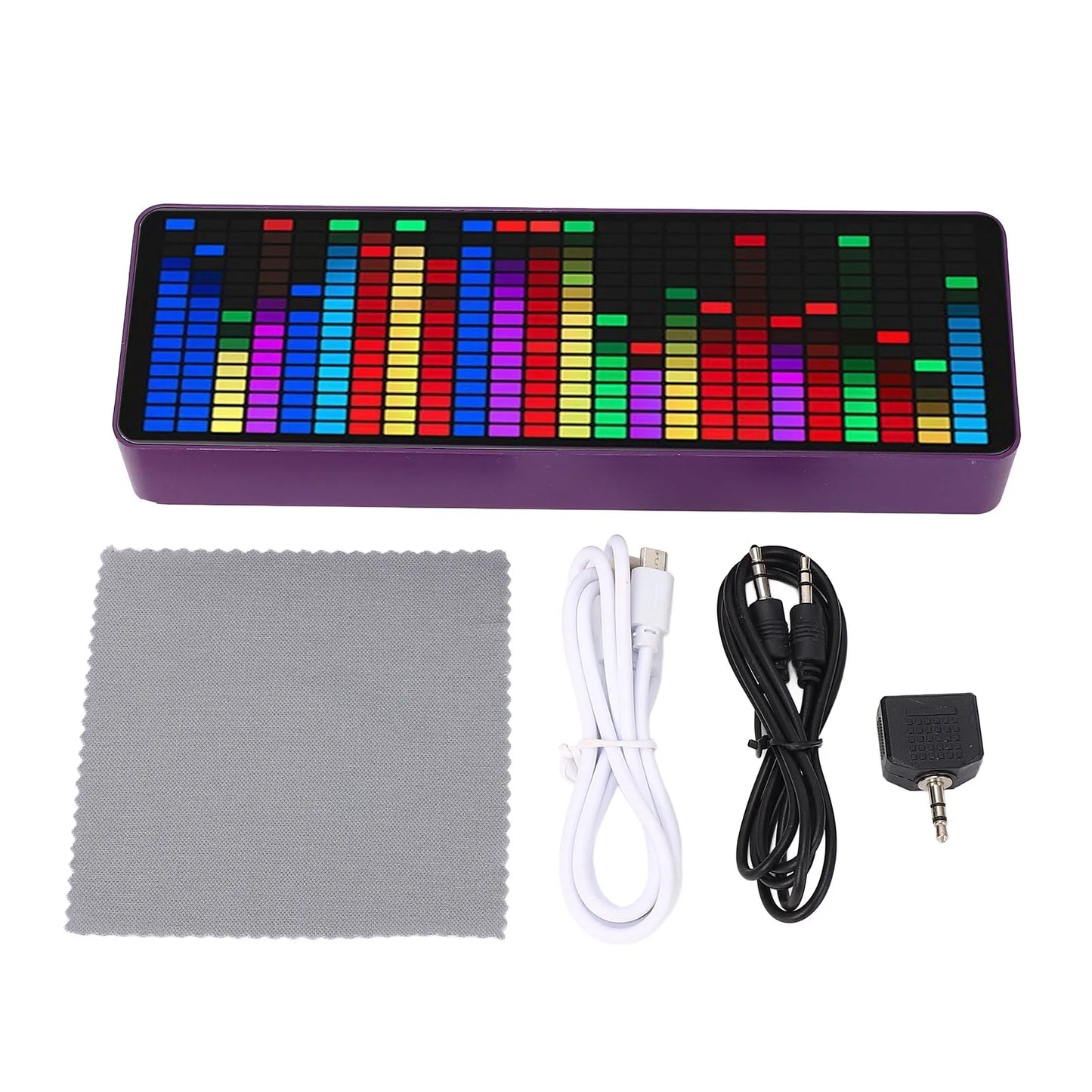 Music Rhythm Analyzer Music Spectrum Pickup 7 Levels Brightness Setting 5V USB 384 Color RGB LEDs for Entertainment Venue