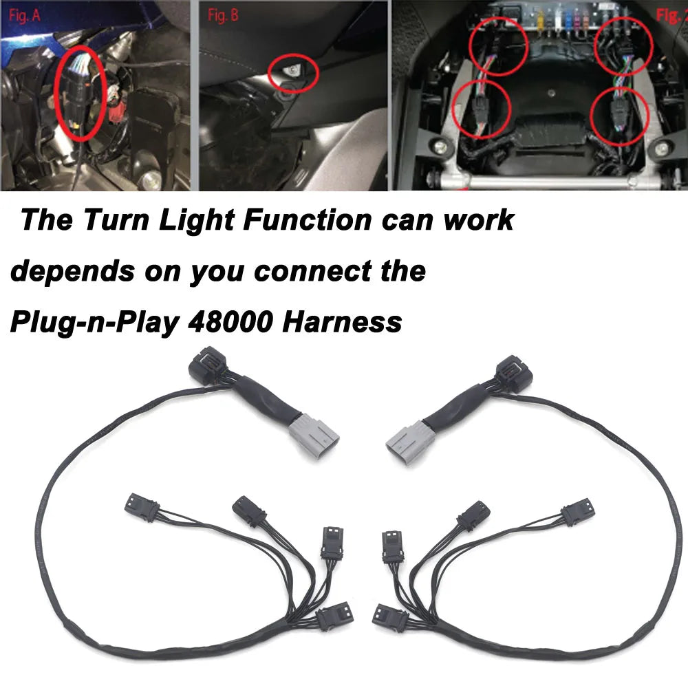 Motorcycle Rear Saddlebag Saddle Bag Turn Signal LED Lights Lamp For Honda Goldwing Gold Wing GL1800 Tour 2018-2023 2022 2021
