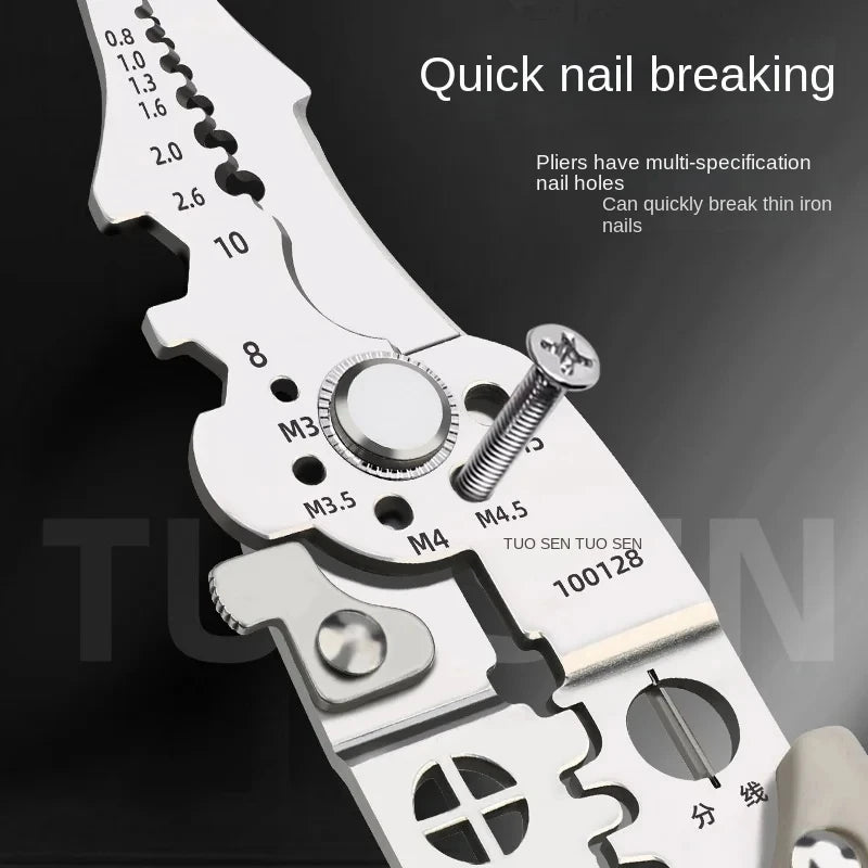 Pliers, multi-functional electrical pliers, wire stripping pliers, electrical special