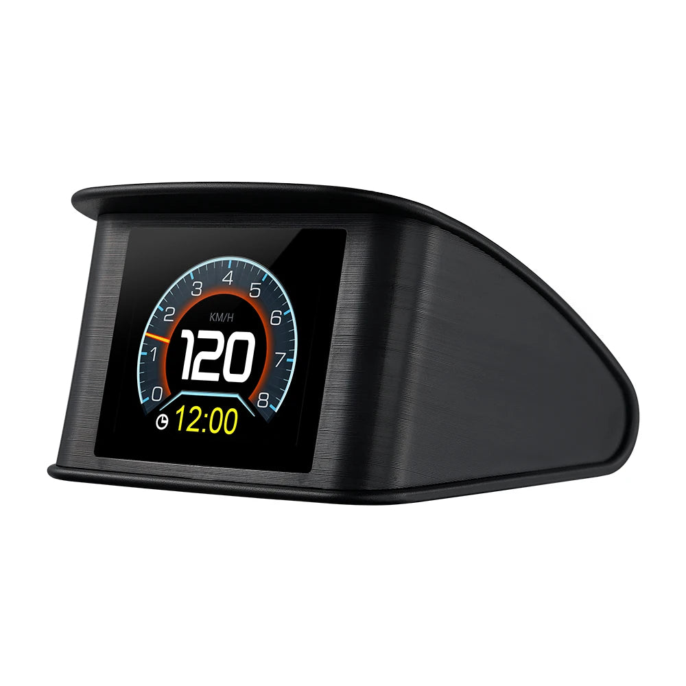 P10 Pro Head Up Display On-board Computer Car Digital OBD2 Mileage OBD Driving Computer Display Speedometer Temperature Gauge
