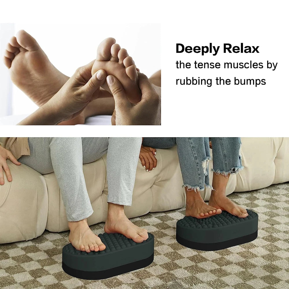 1Pcs Foot Massager Under Desk Footrest,Foot Rest for Under Desk at Work with Massage,Foot Stool Under Desk
