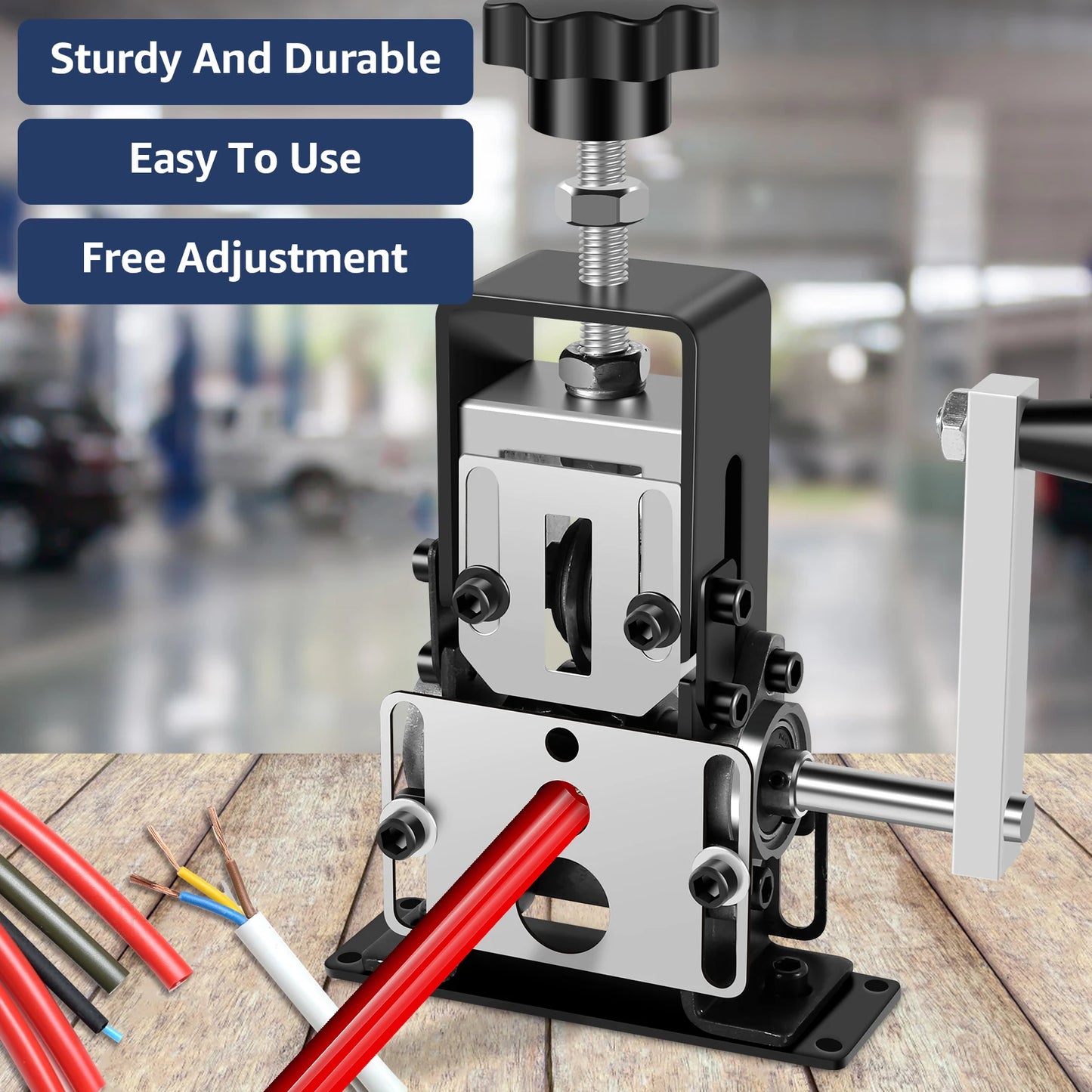 1-70mm Wire Stripper Manual Wire Stripping Tool Portable Electric Drill Powered Copper Scrap Wire Peeler Hand Crank Support Use