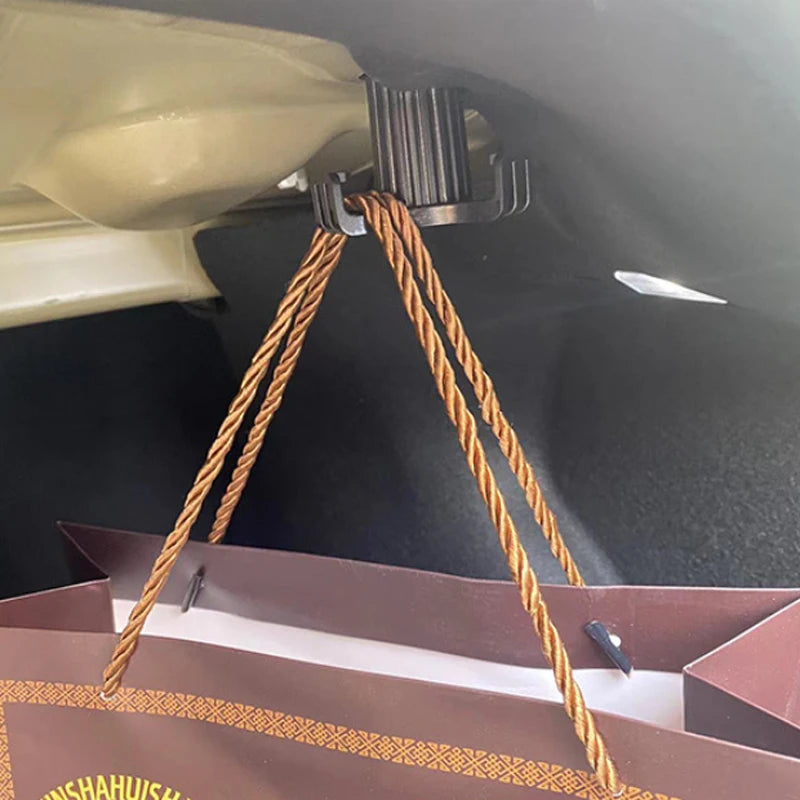 USVOTOV For Tesla Model 3 Highland 2025 2024 Trunk Hook Grocery Bag Holder Car Pendant Luggage Organizer Interior Accessories