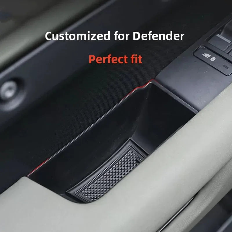 Car Door Armrest Storage Box ABS Car Organizer Car Tidying Stowing for Land Rover Defender 2020-2023