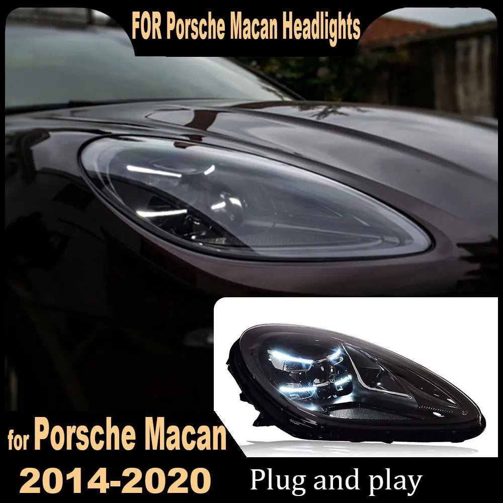 Car Light LED Headlights for Porsche Macan 2014 2015 2016 2017 2018 2019-2022 Headlamp Assembly DRL Turn Signal Car Accessories