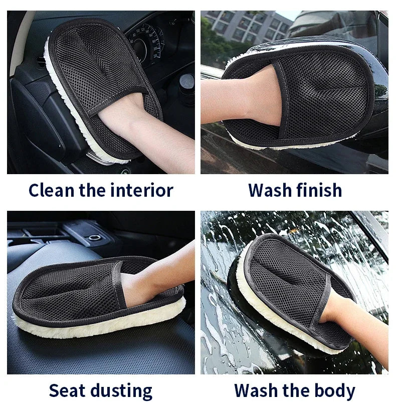 Car Cleaning Set Car Detailing Brush Towel Glove Auto Dashboard Air Outlet Cleaning Tools Kits for Car Wash Accessories