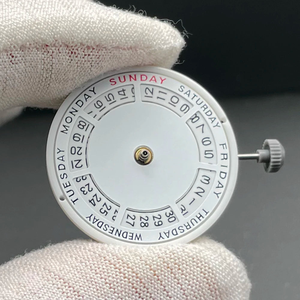 Genuine Miyota 8285 Automatic Mechanical Movement Mod Day-Date Watch Mechanism with Week at 12:00/Date at 3:00 O'clock 21 Jewels