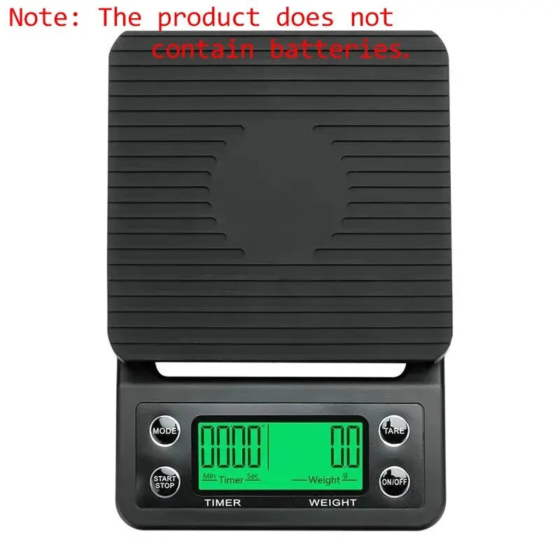1pc Black Precision Coffee Dropping Scale 0.1g Coffee Dropping Scale With Timer Digital Kitchen Scale High Precision LCD Scale