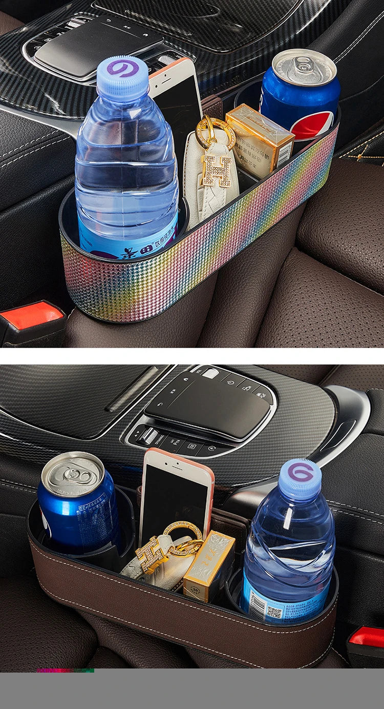 Car Seat Gap Storage Box Crevice Storage Box Vehicle Organizer Bag Stowing Tidying Automotive Interior Accessories Cup Holder
