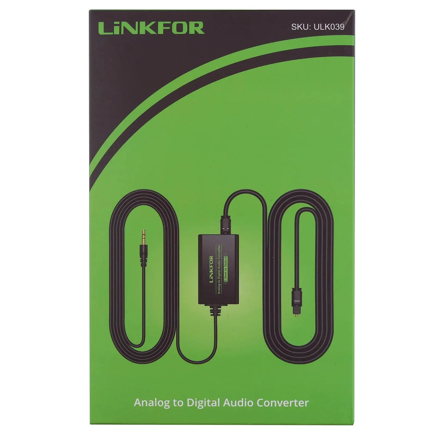 LiNKFOR 3.5mm to SPDIF Converter AUX to Digital Coaxial Toslink Optical Audio Adapter with Optical Cable for PS3 Blu-ray Player